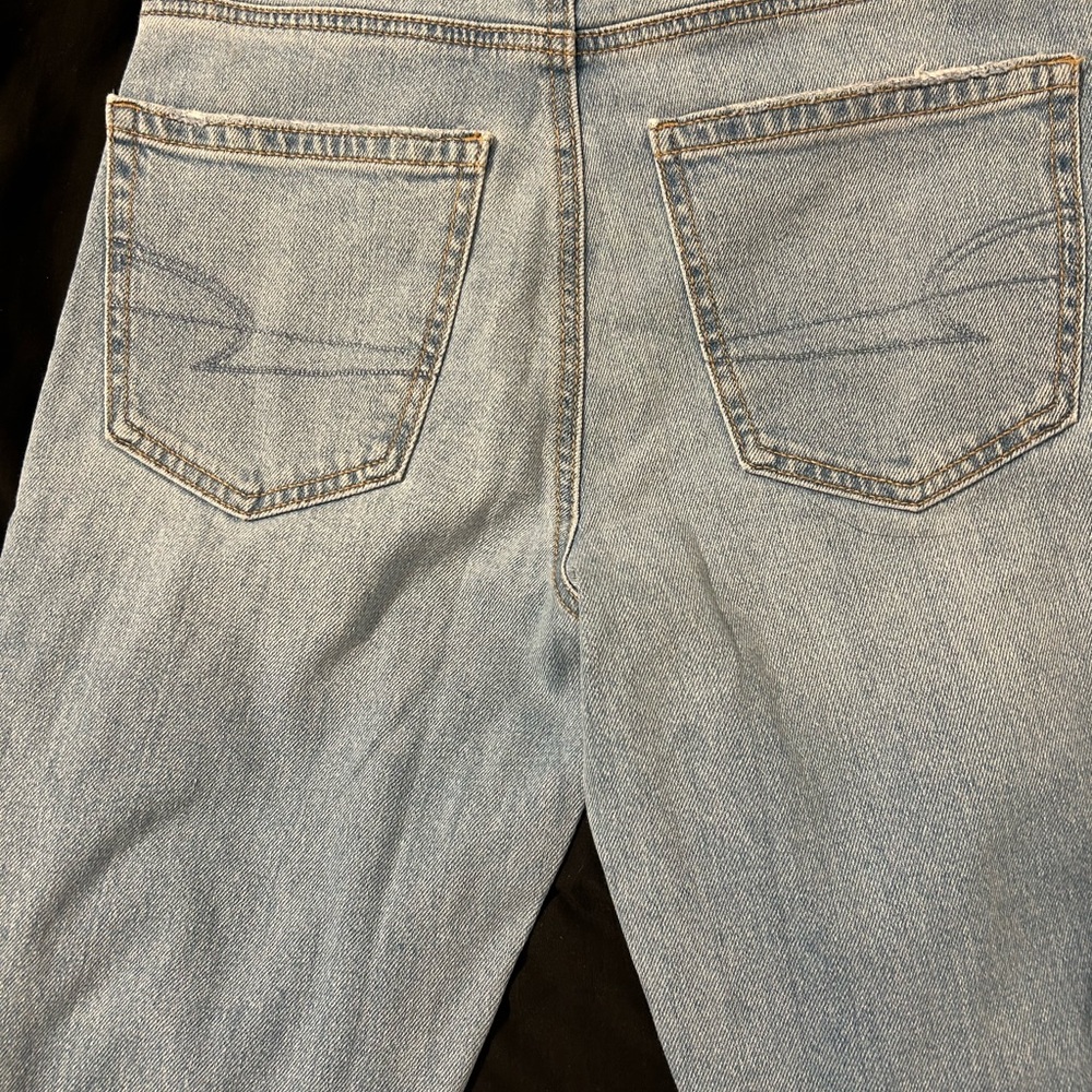 American Eagle Outfitters Light Blue Straight Leg Jeans